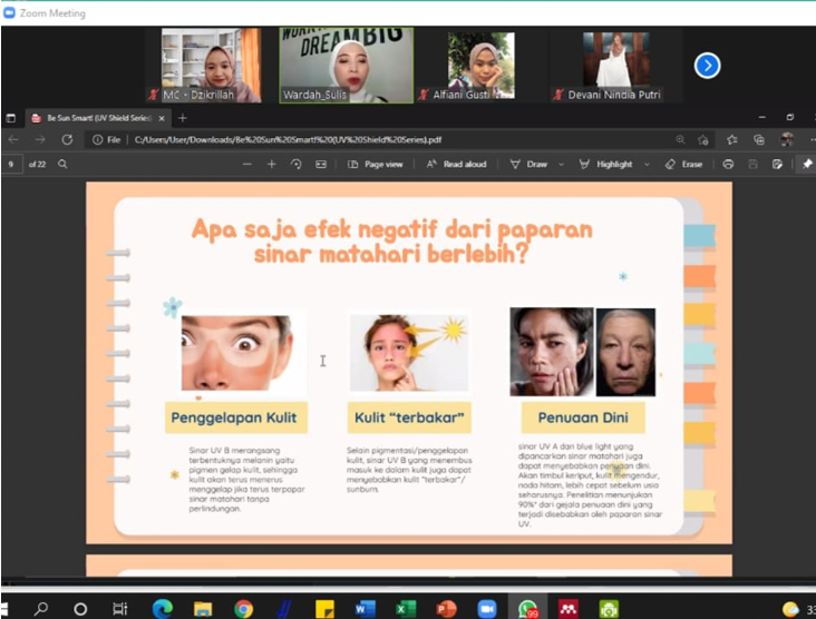 Pandai Mengelola Waktu Mahasiswi Manajemen UMM Sudah Bekerja di Wardah (PT. Paragon Technology and Innovation)