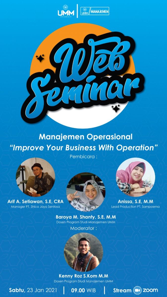 “Improve Your Business With Operation” Tema Webinar Prodi Manajemen