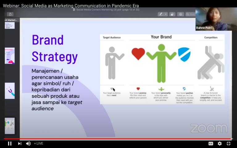 Webinar Prodi Manajemen Gandeng Content Creator Digital Branding