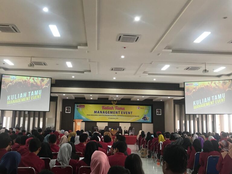 Lab. Manajemen FEB UMM Gelar Kuliah Tamu Management Event