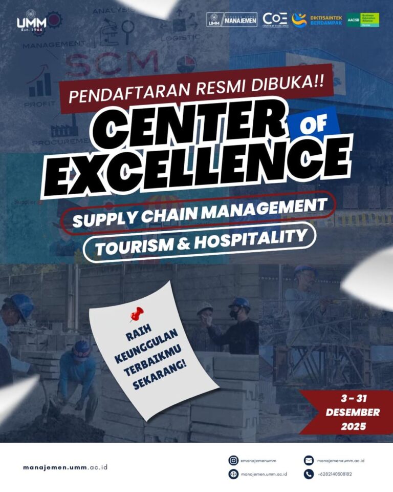 Kabar Gembira! Center of Excellence (CoE) Manajemen UMM Buka Pendaftaran Lagi!