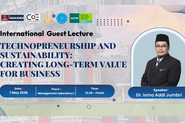 Perkuat Wawasan Global, Prodi Manajemen Gelar International Guest Lecture Hadirkan Pakar dari Malaysia