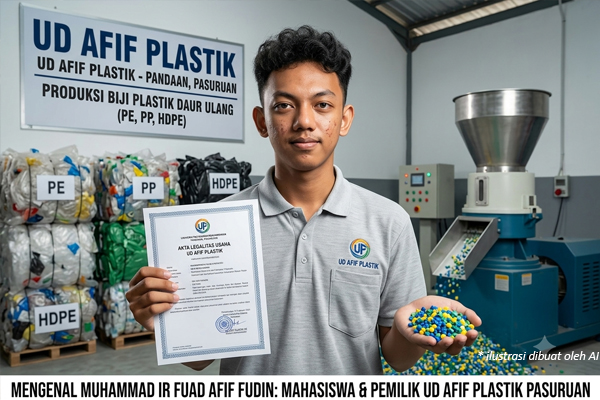 Inspiratif! Mahasiswa Manajemen Asal Pasuruan Sukses Kembangkan Bisnis Manufaktur Biji Plastik di Tengah Kesibukan Kuliah