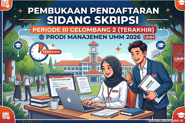 Pembukaan Pendaftaran Sidang Skripsi Periode III Gelombang 2 (Terakhir) Prodi Manajemen UMM 2026