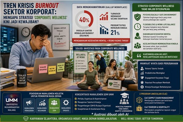Tren Krisis Burnout Sektor Korporat: Mengapa Strategi Corporate Wellness Kini Jadi Kewajiban?