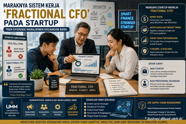Maraknya Sistem Kerja Fractional CFO pada Startup: Tren Efisiensi Manajemen Keuangan Baru